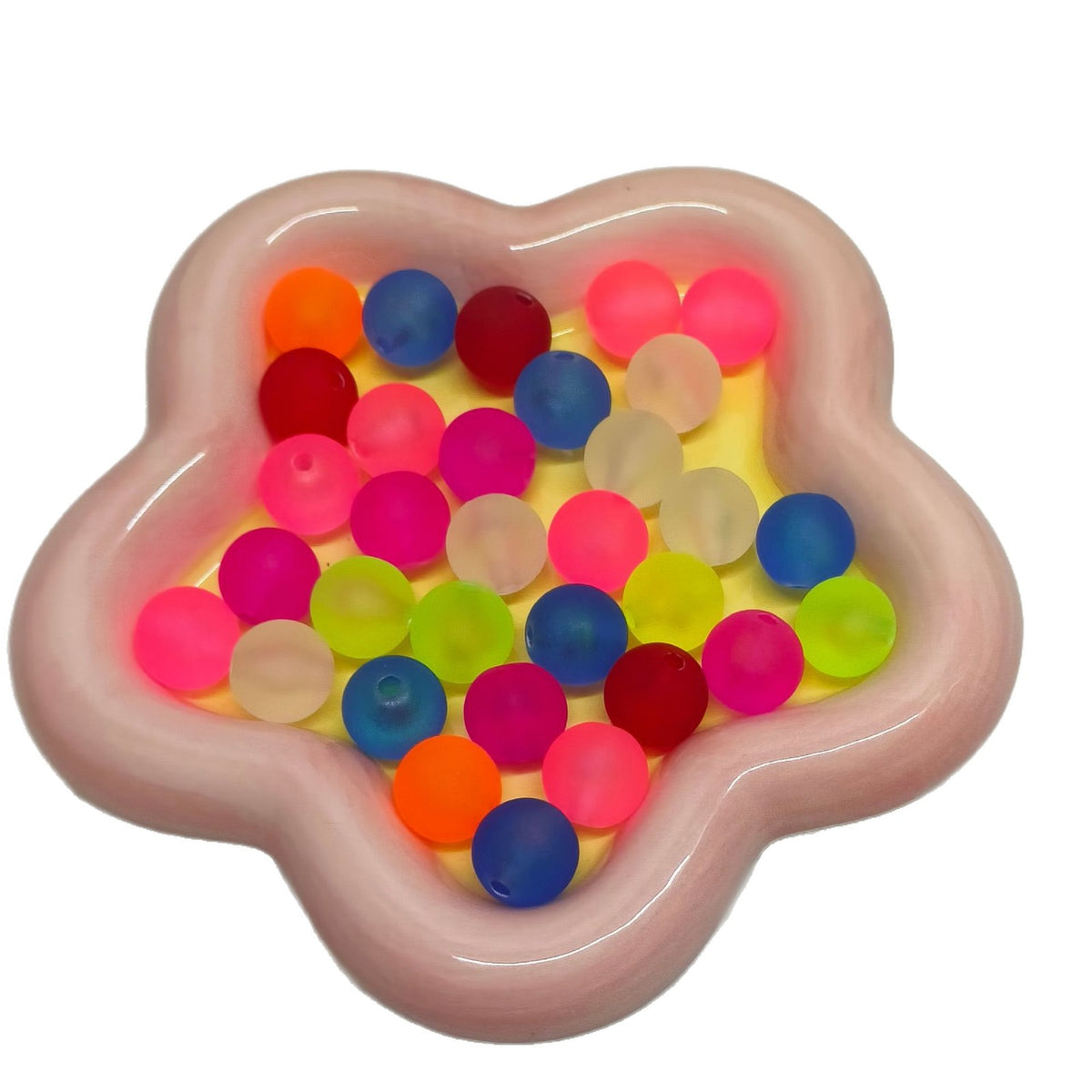 16mm transparent matte beads acrylic round beads matte straight hole beads goo pen beads loose beads diy jewelry accessories