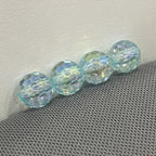 Transparent solid color faceted fantasy football beads globe beads colorful lamp beads diy bag bracelet bracelet car hanging accessories