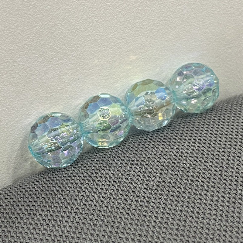 Transparent solid color faceted fantasy football beads globe beads colorful lamp beads diy bag bracelet bracelet car hanging accessories