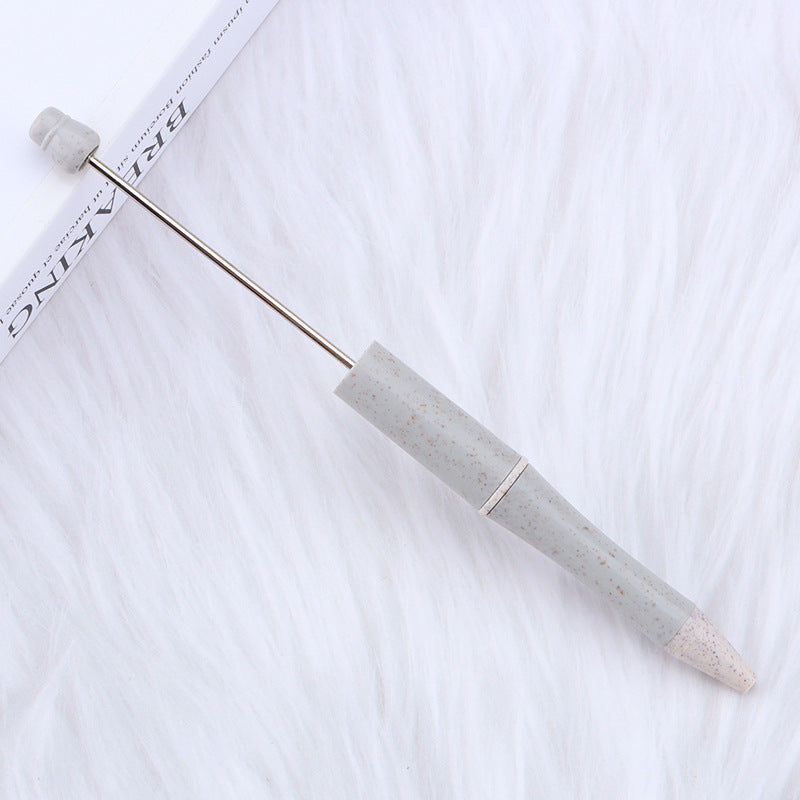 Beaded pen wholesale - diy creative cute beaded ballpoint pen - uv electroplated beaded pen - tri-color gradient beaded pen
