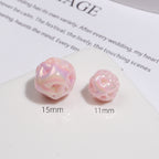 Color-plated uv wool ball beads colorful hanging chain beads baby clothes accessories mobile phone chain bracelet diy jewelry accessories