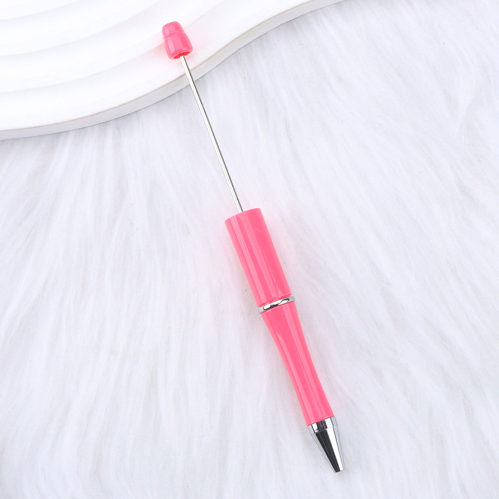 Beaded pen wholesale - diy creative cute beaded ballpoint pen - uv electroplated beaded pen - tri-color gradient beaded pen