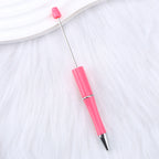 Beaded pen wholesale - diy creative cute beaded ballpoint pen - uv electroplated beaded pen - tri-color gradient beaded pen