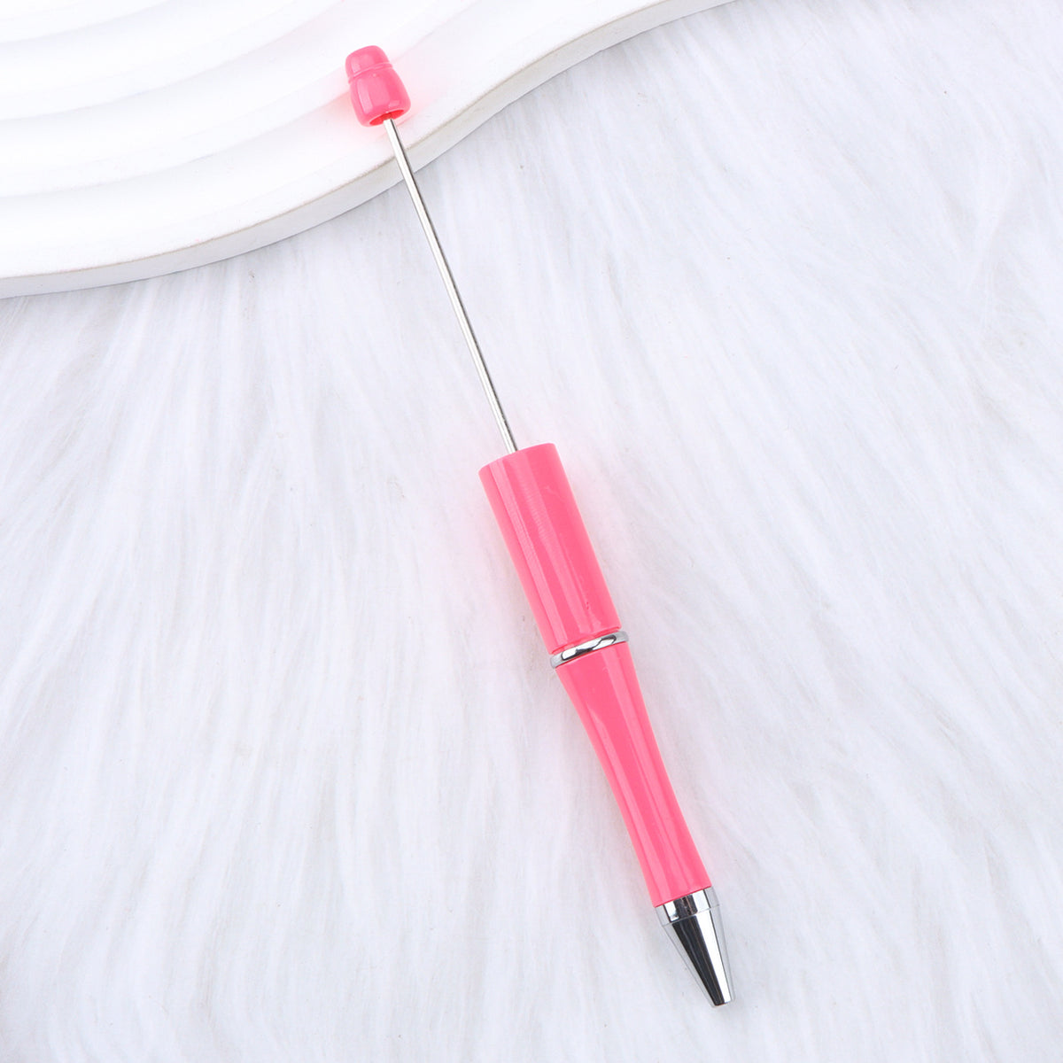 Beaded pen wholesale - diy creative cute beaded ballpoint pen - uv electroplated beaded pen - tri-color gradient beaded pen