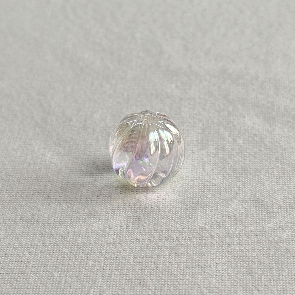 Acrylic 16mm clear uv coated pumpkin beads diy/phone chain beaded pen keychain material loose beads wholesale