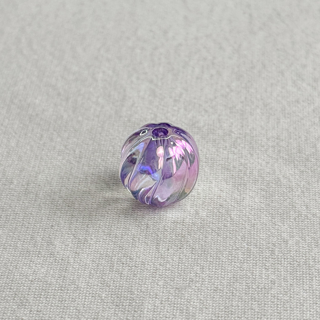 Acrylic 16mm clear uv coated pumpkin beads diy/phone chain beaded pen keychain material loose beads wholesale