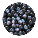 Starry sky fine glitter resin straight hole round beads cat eye acrylic beads diy earrings bracelet beaded necklace handmade accessories