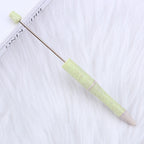 Beaded pen wholesale - diy creative cute beaded ballpoint pen - uv electroplated beaded pen - tri-color gradient beaded pen
