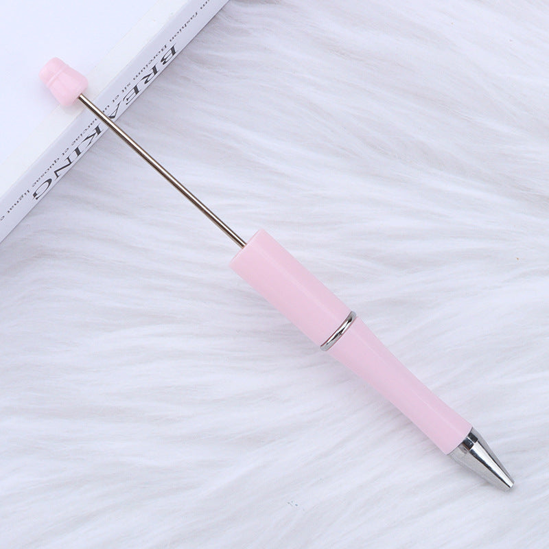 Beaded pen wholesale - diy creative cute beaded ballpoint pen - uv electroplated beaded pen - tri-color gradient beaded pen