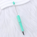 Beaded pen wholesale - diy creative cute beaded ballpoint pen - uv electroplated beaded pen - tri-color gradient beaded pen