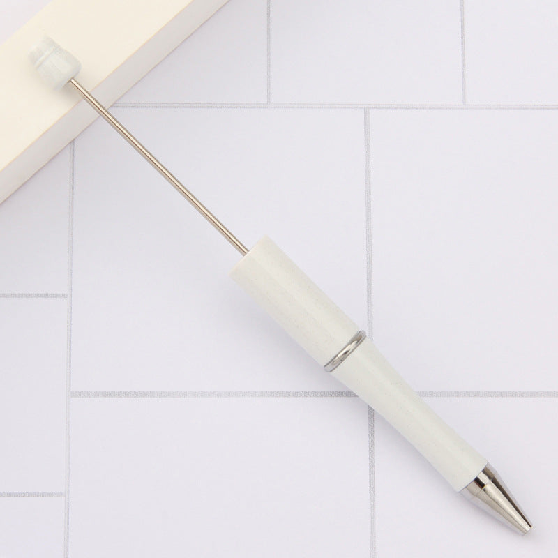 Beaded pen wholesale - diy creative cute beaded ballpoint pen - uv electroplated beaded pen - tri-color gradient beaded pen