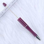 Beaded pen wholesale - diy creative cute beaded ballpoint pen - uv electroplated beaded pen - tri-color gradient beaded pen