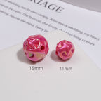 Color-plated uv wool ball beads colorful hanging chain beads baby clothes accessories mobile phone chain bracelet diy jewelry accessories