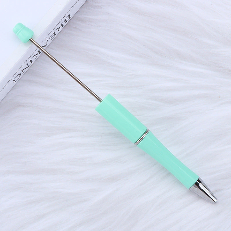Beaded pen wholesale - diy creative cute beaded ballpoint pen - uv electroplated beaded pen - tri-color gradient beaded pen