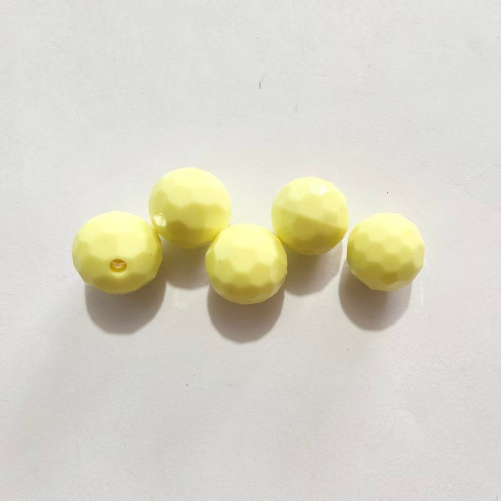 Transparent solid color faceted fantasy football beads globe beads colorful lamp beads diy bag bracelet bracelet car hanging accessories