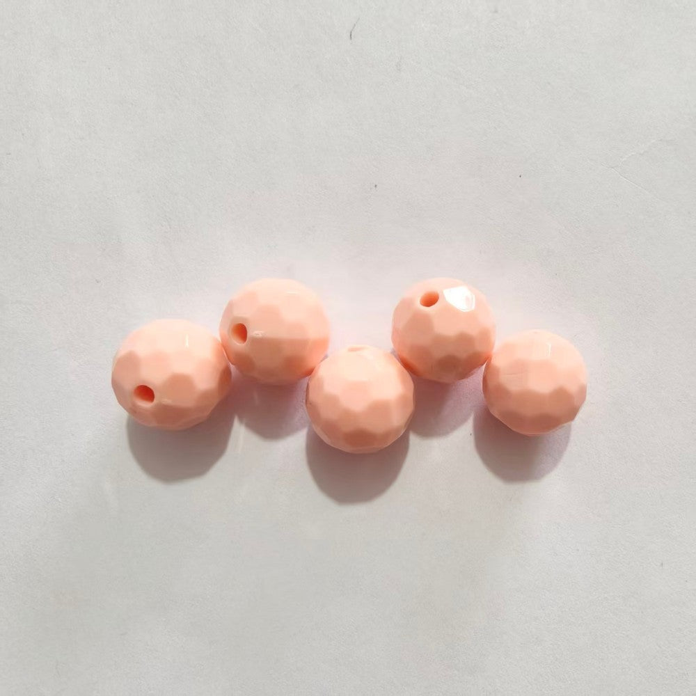 Transparent solid color faceted fantasy football beads globe beads colorful lamp beads diy bag bracelet bracelet car hanging accessories