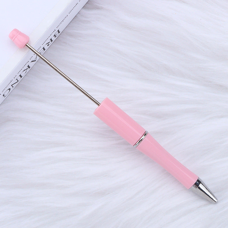 Beaded pen wholesale - diy creative cute beaded ballpoint pen - uv electroplated beaded pen - tri-color gradient beaded pen