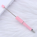 Beaded pen wholesale - diy creative cute beaded ballpoint pen - uv electroplated beaded pen - tri-color gradient beaded pen