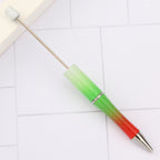 Beaded pen wholesale - diy creative cute beaded ballpoint pen - uv electroplated beaded pen - tri-color gradient beaded pen