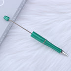 Beaded pen wholesale - diy creative cute beaded ballpoint pen - uv electroplated beaded pen - tri-color gradient beaded pen