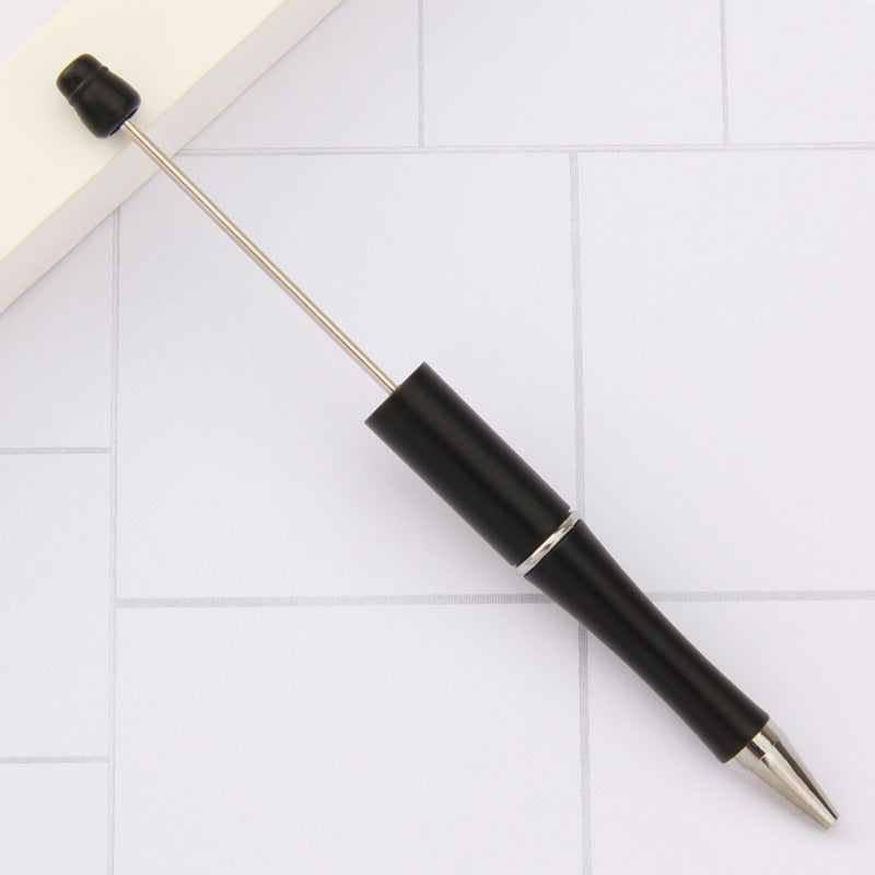 Beaded pen wholesale - diy creative cute beaded ballpoint pen - uv electroplated beaded pen - tri-color gradient beaded pen