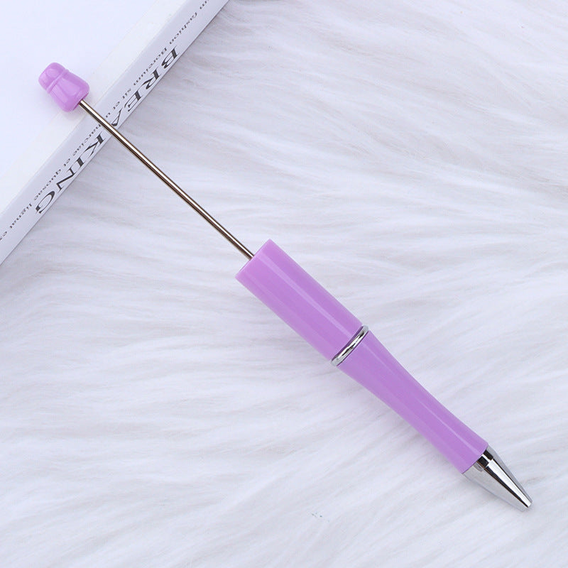 Beaded pen wholesale - diy creative cute beaded ballpoint pen - uv electroplated beaded pen - tri-color gradient beaded pen
