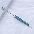 Beaded pen wholesale - diy creative cute beaded ballpoint pen - uv electroplated beaded pen - tri-color gradient beaded pen