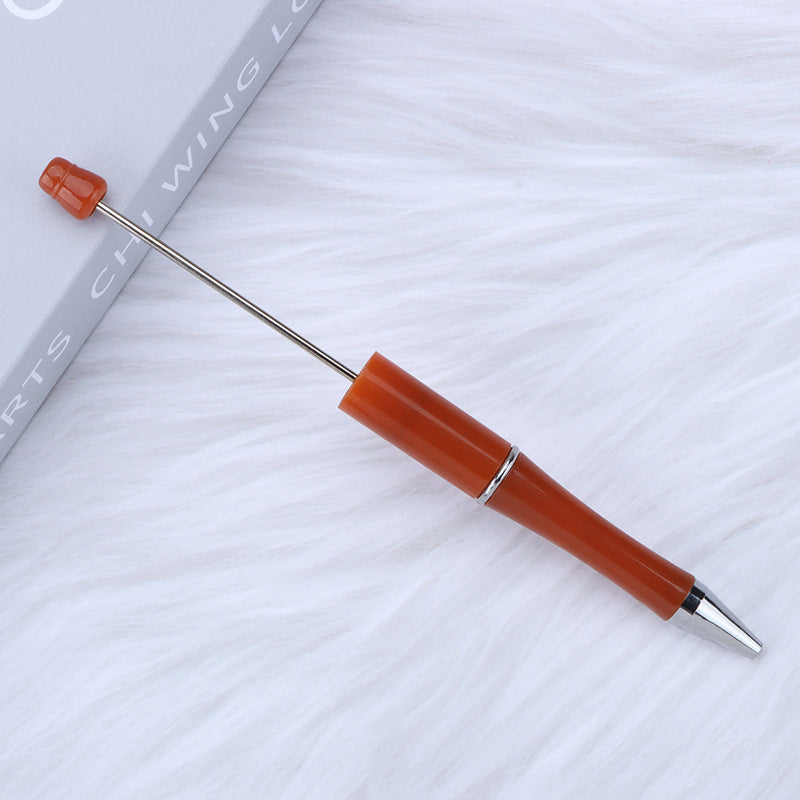 Beaded pen wholesale - diy creative cute beaded ballpoint pen - uv electroplated beaded pen - tri-color gradient beaded pen