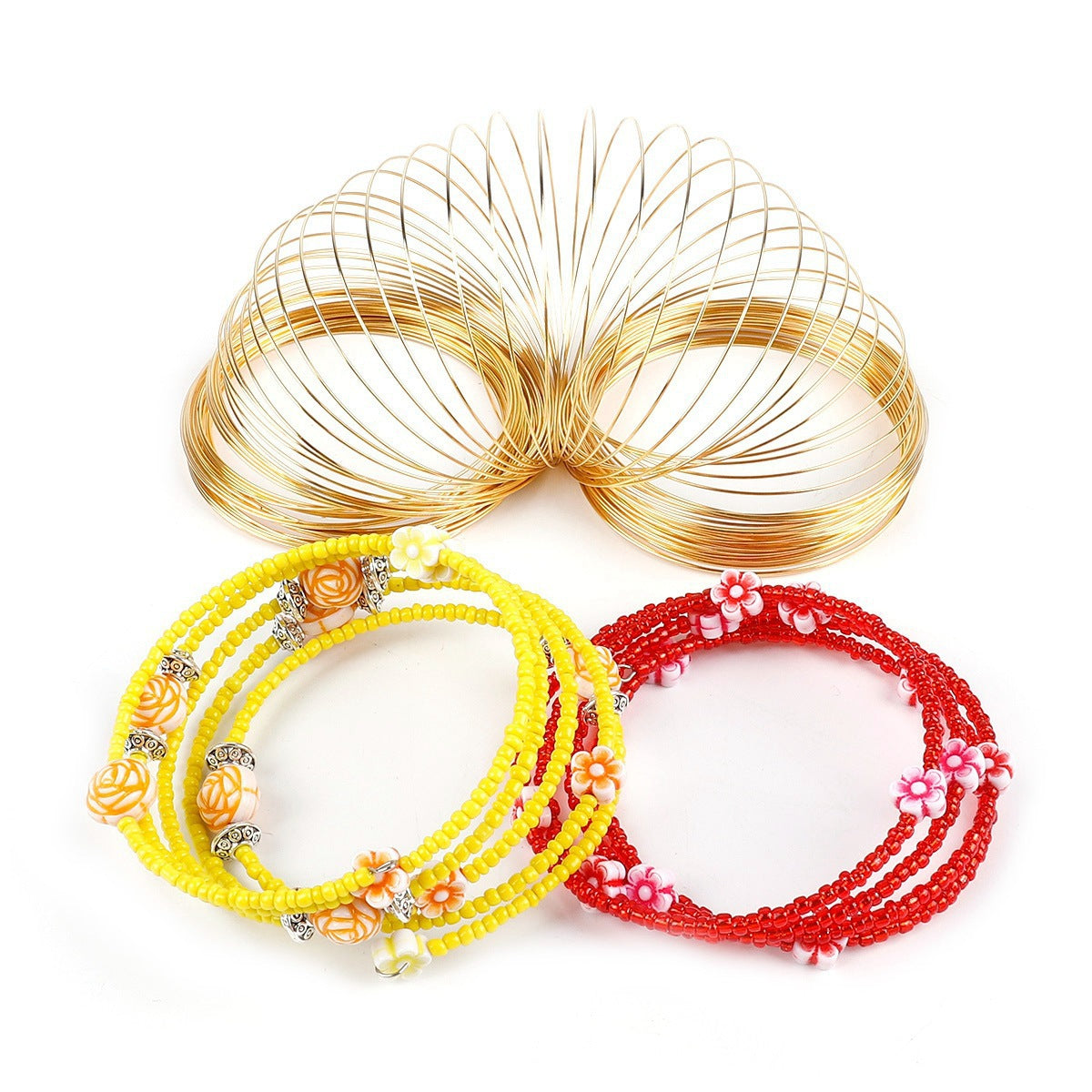 Diy handmade jewelry accessories bracelet ring collar ring steel wire memory steel wire bracelet necklace