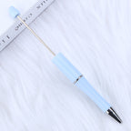 Beaded pen wholesale - diy creative cute beaded ballpoint pen - uv electroplated beaded pen - tri-color gradient beaded pen