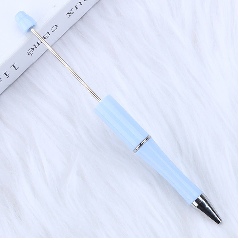 Beaded pen wholesale - diy creative cute beaded ballpoint pen - uv electroplated beaded pen - tri-color gradient beaded pen