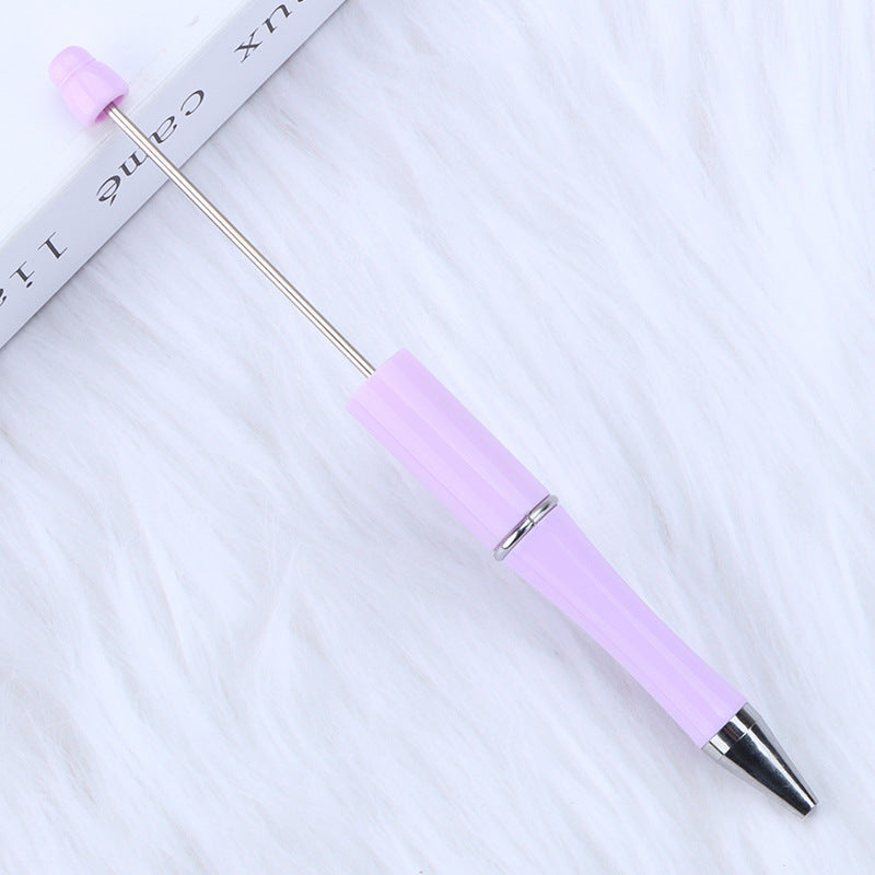 Beaded pen wholesale - diy creative cute beaded ballpoint pen - uv electroplated beaded pen - tri-color gradient beaded pen