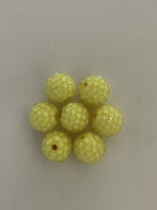 New 16mm 20mm resin rhinestone ball loose beads diy bracelet phone chain keychain necklace pendant beading accessories