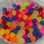 16mm transparent matte beads acrylic round beads matte straight hole beads goo pen beads loose beads diy jewelry accessories