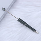 Beaded pen wholesale - diy creative cute beaded ballpoint pen - uv electroplated beaded pen - tri-color gradient beaded pen