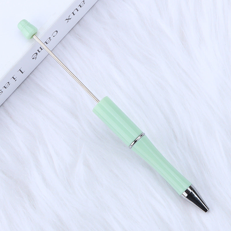Beaded pen wholesale - diy creative cute beaded ballpoint pen - uv electroplated beaded pen - tri-color gradient beaded pen