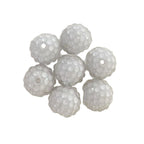 New 16mm 20mm resin rhinestone ball loose beads diy bracelet phone chain keychain necklace pendant beading accessories