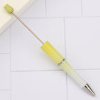Beaded pen wholesale - diy creative cute beaded ballpoint pen - uv electroplated beaded pen - tri-color gradient beaded pen