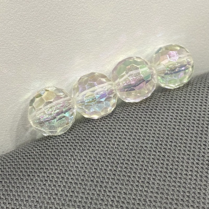 Transparent solid color faceted fantasy football beads globe beads colorful lamp beads diy bag bracelet bracelet car hanging accessories
