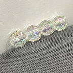 Transparent solid color faceted fantasy football beads globe beads colorful lamp beads diy bag bracelet bracelet car hanging accessories
