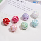 Color-plated uv wool ball beads colorful hanging chain beads baby clothes accessories mobile phone chain bracelet diy jewelry accessories