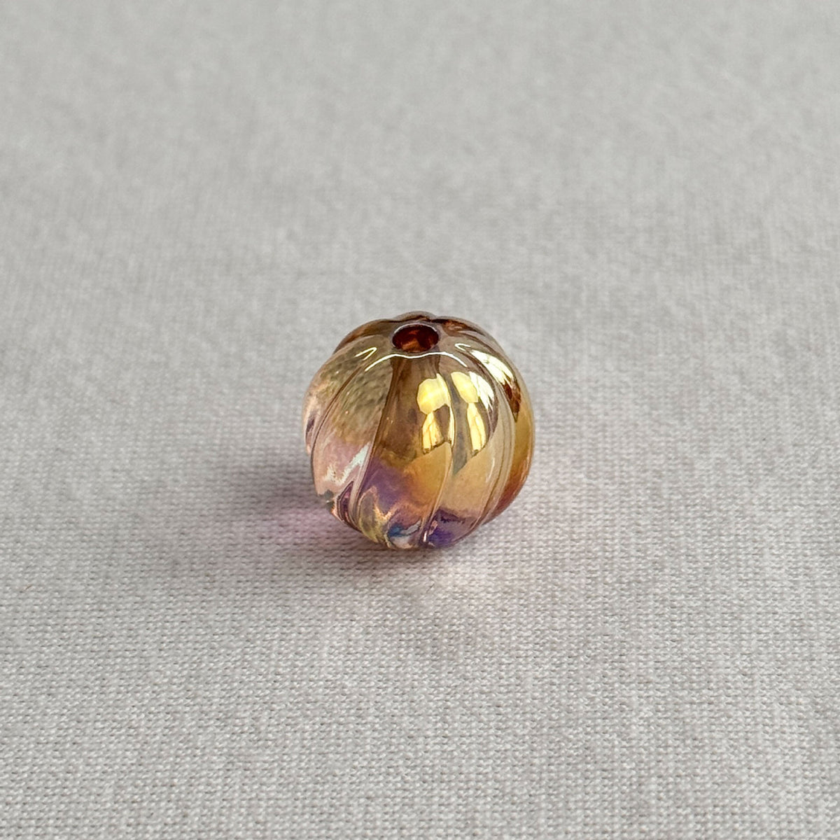 Acrylic 16mm clear uv coated pumpkin beads diy/phone chain beaded pen keychain material loose beads wholesale