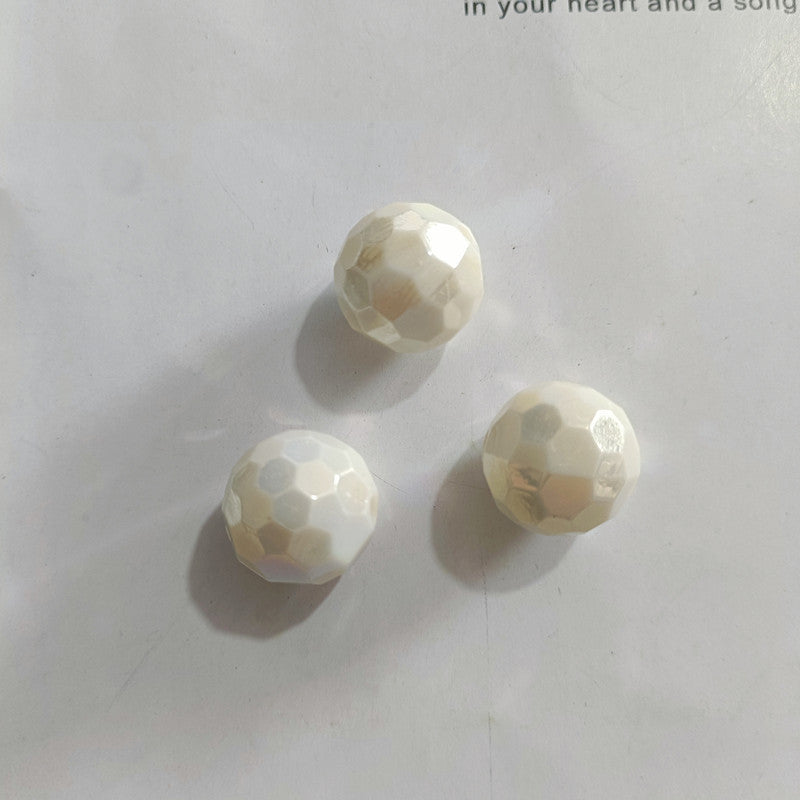Transparent solid color faceted fantasy football beads globe beads colorful lamp beads diy bag bracelet bracelet car hanging accessories