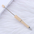 Beaded pen wholesale - diy creative cute beaded ballpoint pen - uv electroplated beaded pen - tri-color gradient beaded pen