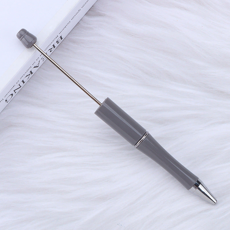 Beaded pen wholesale - diy creative cute beaded ballpoint pen - uv electroplated beaded pen - tri-color gradient beaded pen