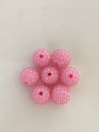 New 16mm 20mm resin rhinestone ball loose beads diy bracelet phone chain keychain necklace pendant beading accessories