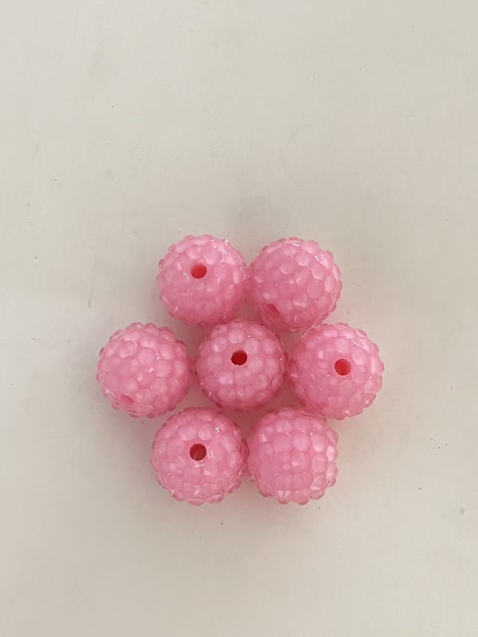 New 16mm 20mm resin rhinestone ball loose beads diy bracelet phone chain keychain necklace pendant beading accessories