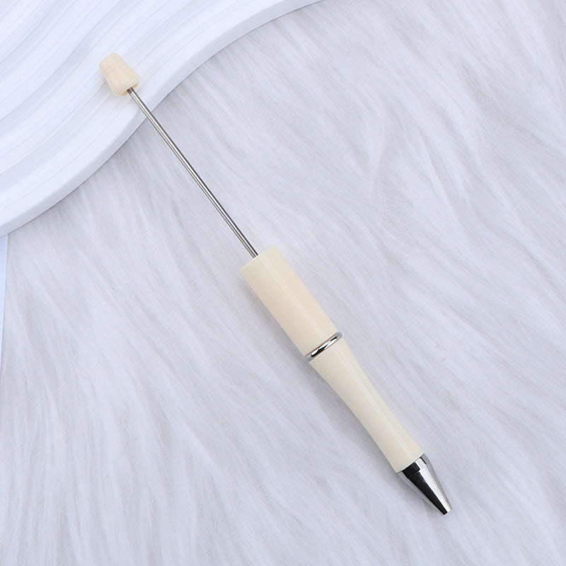 Beaded pen wholesale - diy creative cute beaded ballpoint pen - uv electroplated beaded pen - tri-color gradient beaded pen