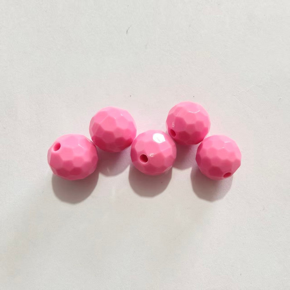 Transparent solid color faceted fantasy football beads globe beads colorful lamp beads diy bag bracelet bracelet car hanging accessories