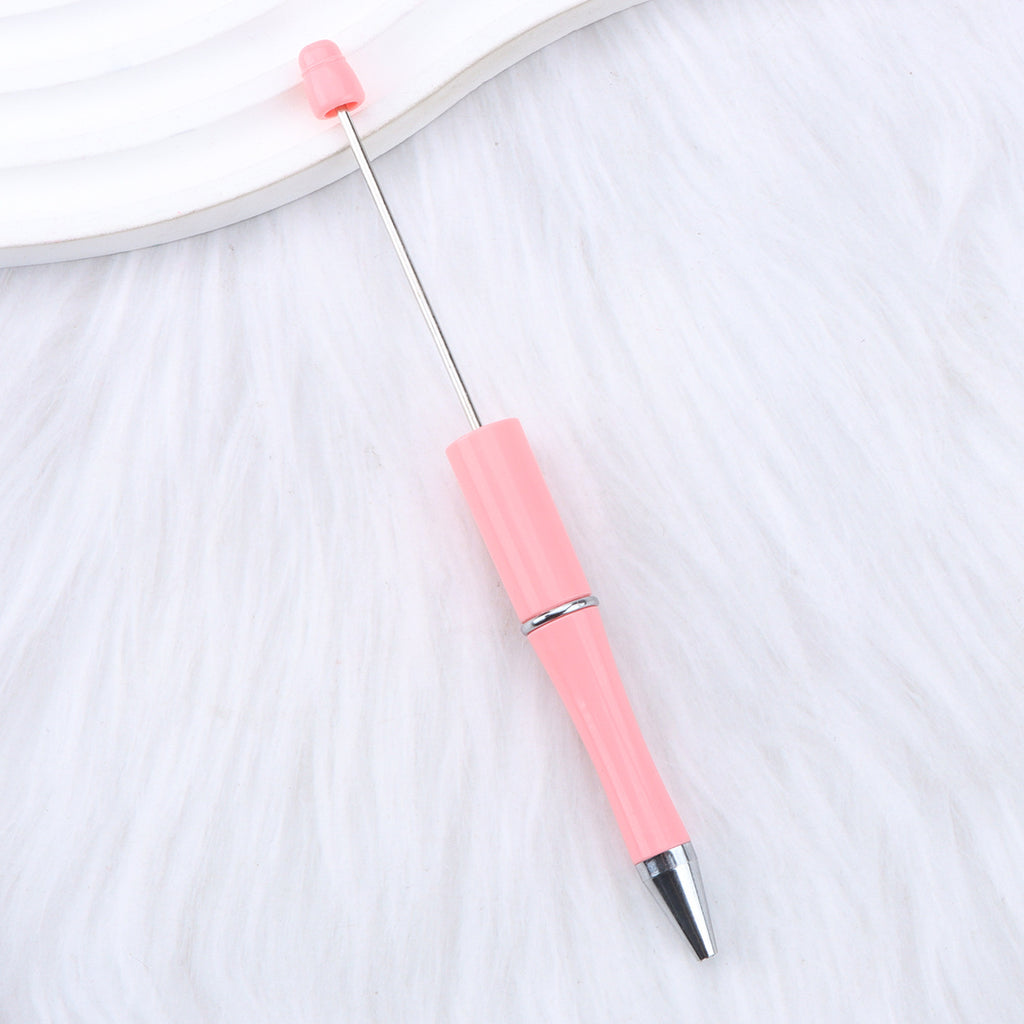 Beaded pen wholesale - diy creative cute beaded ballpoint pen - uv electroplated beaded pen - tri-color gradient beaded pen